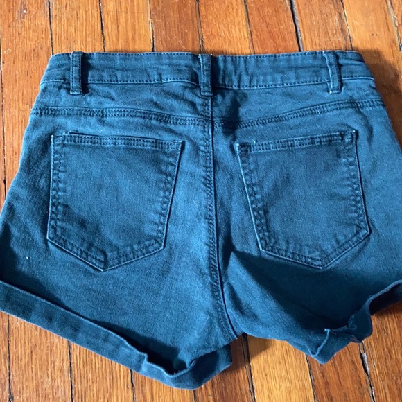 2/$10 Hunter green jean shorts - Picture 2 of 2